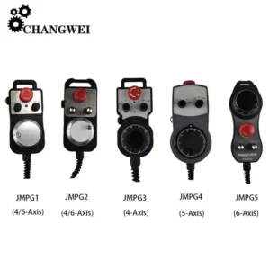 CNC MPG Pendant Handwheel - Manual Pulse Generator 4/5/6-Axis with Emergency Stop