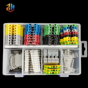 UK2.5B DIN Rail Terminal Block Kit - 2.5mm with Jumpers, End Covers, Markers & Rail