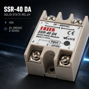 Solid State Relay 40A DC-AC with Heatsink (SSR-40DA)