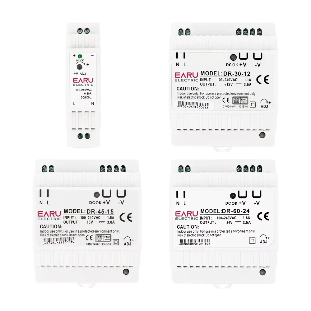 DIN-Rail Power Supply 24V DC 60W (DR-60-24)