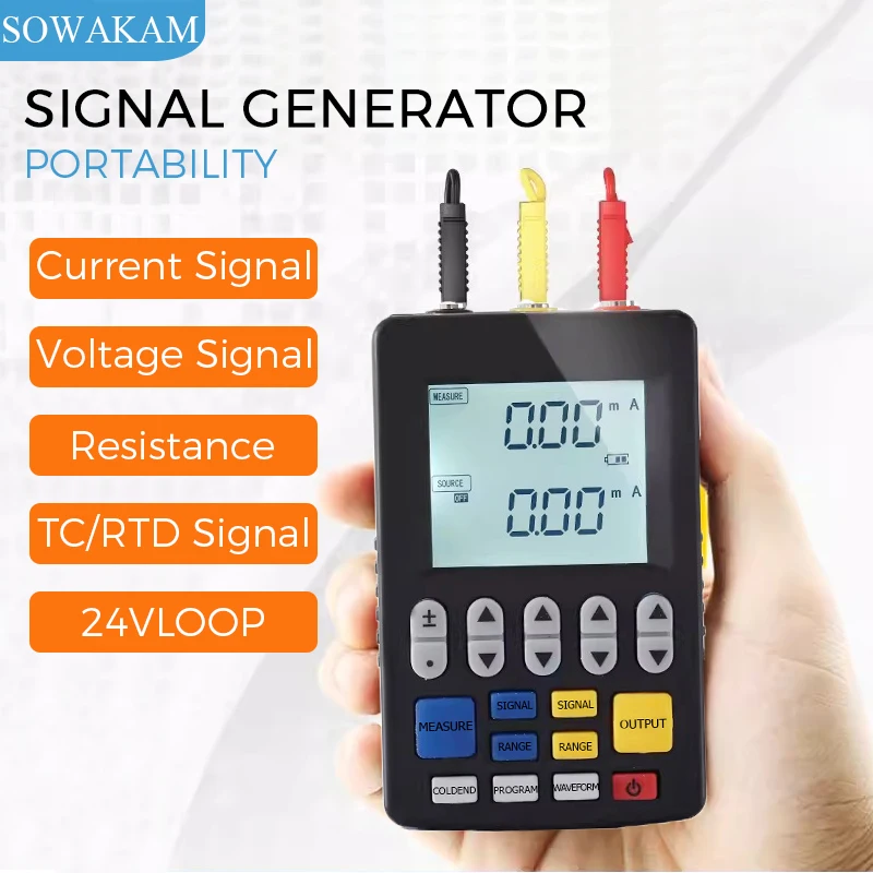 Multifunction Process Signal Generator - 4-20mA / Voltage / RTD / Thermocouple Calibrator