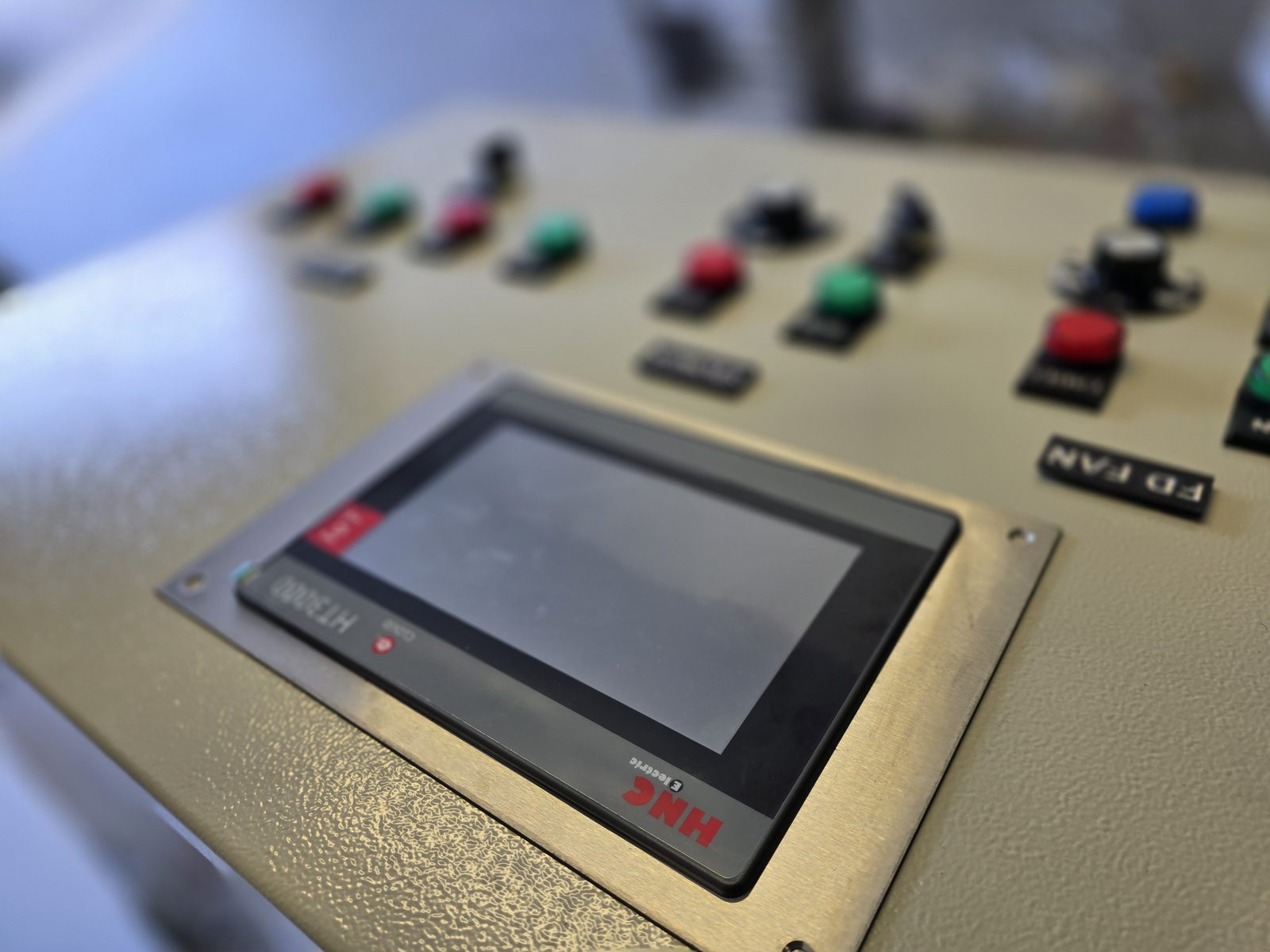 Custom control panel with touchscreen HMI